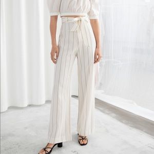 & other stories cozy pants with belt